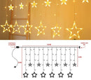 Cascata Estrela LED com 8 Funções